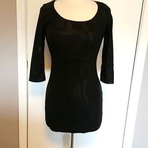 Black chic tunic dress size sm